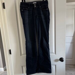 PAIGE Midnight Blue Wide Leg Jeans